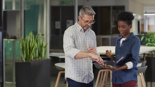 Business Colleagues Working Together in an Office
