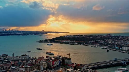 Sonnenuntergang in Istanbul