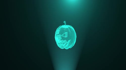 Holograma digital de calabaza para Halloween