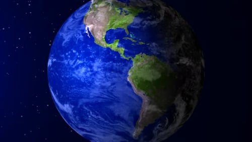 Erdanimation Rotierendes Amerika