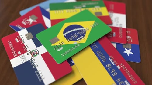 International Credit Cards with National Flags for Global Finance
