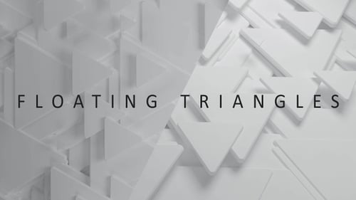 White Geometric Triangles Moving Abstract Background