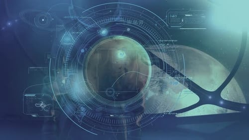 Astronaut Analyzes Data From Mars 4K