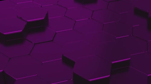Abstract Hexagon Geometric Surface Purple