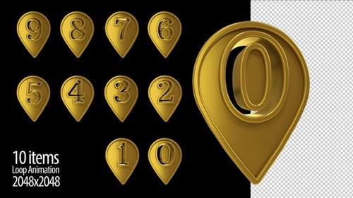 3d Location Numbers