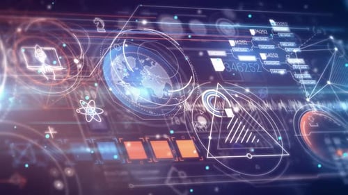 Tableau de données numériques sous forme d'Infographies HD