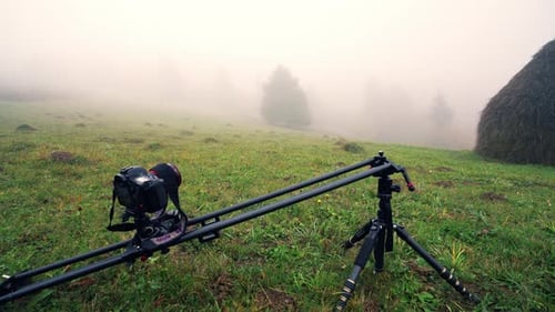 Kamera auf Slider Shots Hills in den Karpaten