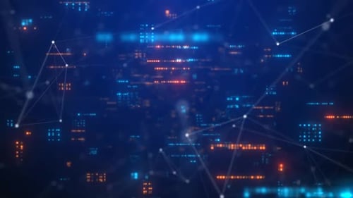 High Tech Digital World Background 4K 01