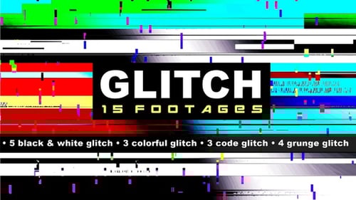 Dynamic Digital Glitch Effects for Transitions and Overlays