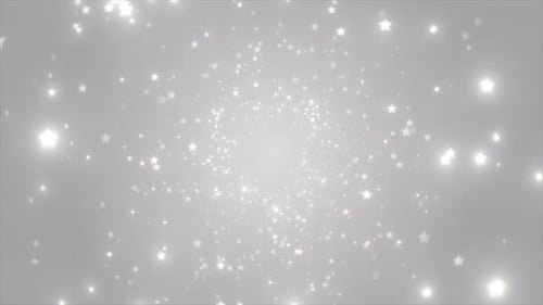 Elegant Sparkling Star Particle Light Tunnel Background