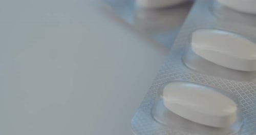 Close Up of Pills in a Blister Pack