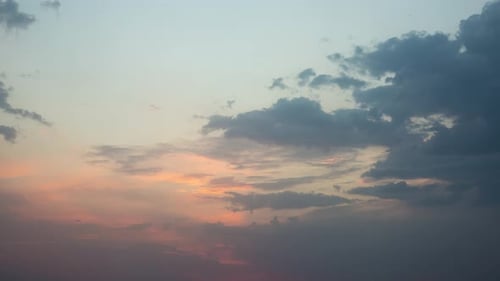 Sky Cloud Time Lapse at Sunset