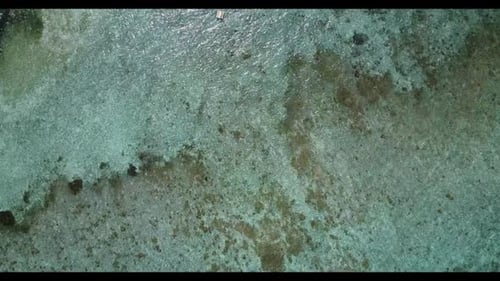 Aerial top view travel of paradise sea view beach trip by transparent sea and clean sand background