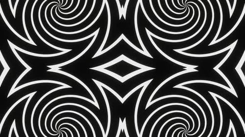Blackandwhite Looped Abstract Pattern Animation 02