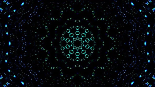 abstract geometric luminous stripes in full color, mandal abstract background motion pictures 4k