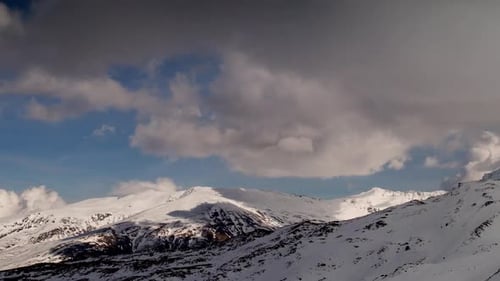 Sierra nevada spain granada mountains snow peaks ski timelapse