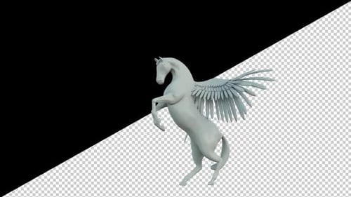 Weißer Pegasus