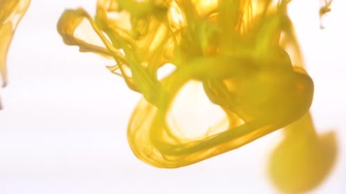 Close Up Splash Of Colors In Water