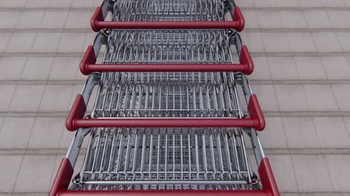 Modern Shopping Carts Scrolling Animation