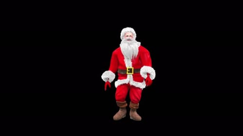 Walking Santa Claus Character Animation for Christmas Projects