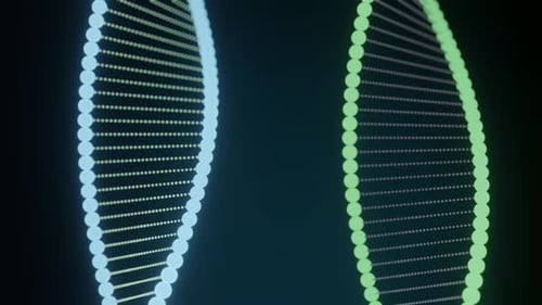 DNA chain video footage
