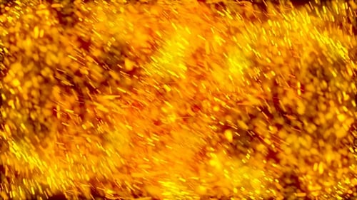 Abstract Golden Spark Particles Overlay Background