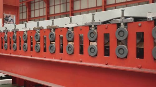 Steel roofing forming machine for manufacturing metal pipes and tubes in the factory