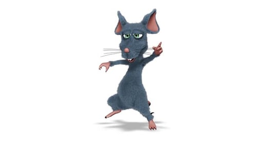 Animated 3D Cartoon Rat Character Dance Loop