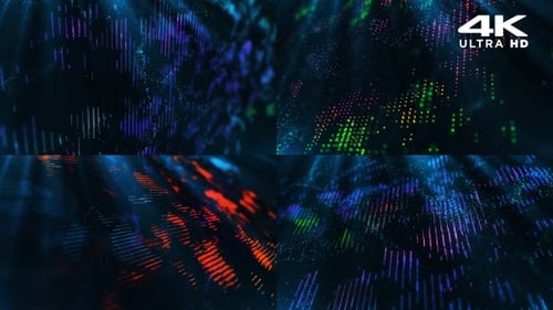 Abstract Digital Data Flow Background Animation