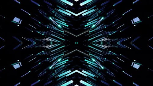 Blue Steel Vj Loo Pbackground Equalizer Kaleidoscope For Party 4K