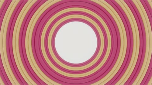 Cartoons Circle Tunnel 04 4k