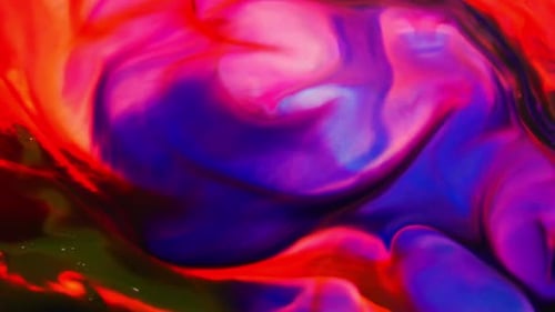 Vibrant Abstract Fluid Ink Design