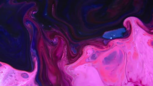Explosion de flux de peinture à diffusion psychédélique