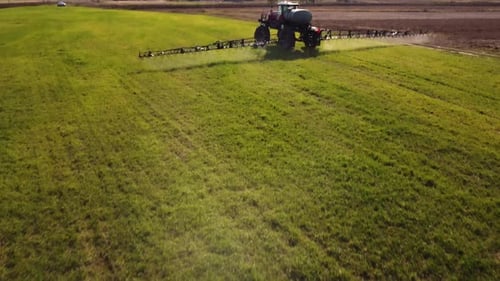Agricultural Sprayer on the Field