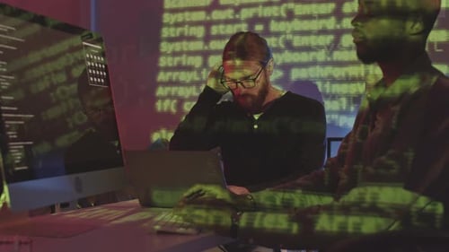 Focused Team Coding Late in Office