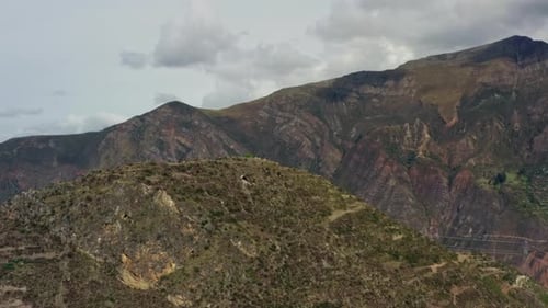 Aerial View Nature of the Andes Mountains