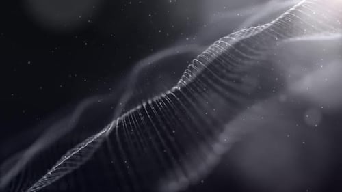 Fluid Abstract Particle Wave Background Animation