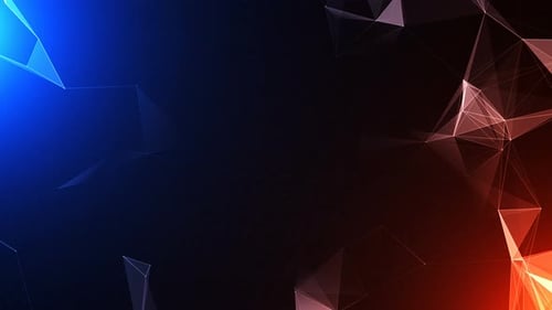 Abstract technology and engineering geometrical background. 4K loop