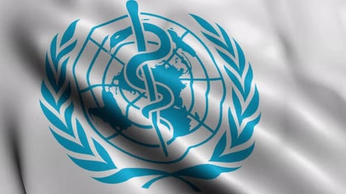 World Health Organization (WHO) Flag Waving Animation