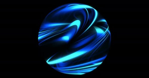Abstract plasma ball, light rays for motion graphics. 4K loop.