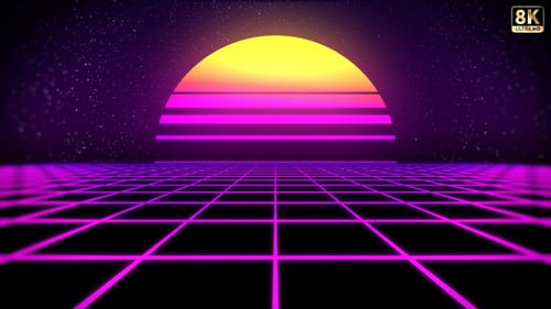 Retro-Hintergrund 8K