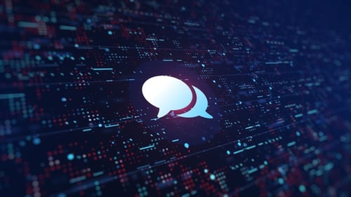 Sprachblasen-Kommentarsymbol Digitaler Hintergrund