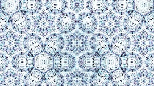 Intricate Abstract Glowing Kaleidoscope Patterns Background Animation