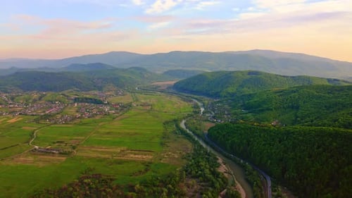 Beautiful Nature Landscape Aerial View