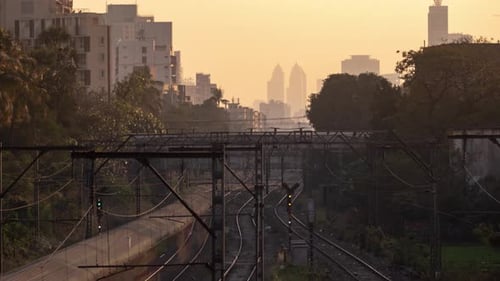 Timelapse des trains locaux de Mumbai