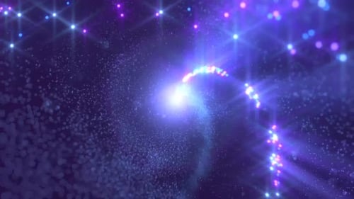 Spirale lila blau Funken Bewegungshintergrund