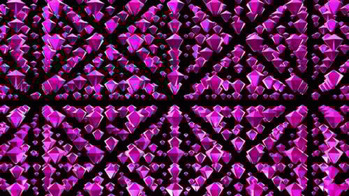 4K Abstract Diamond Pink Loop