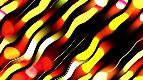 Rayures rouges et jaunes ondulées verticales abstraites 4K