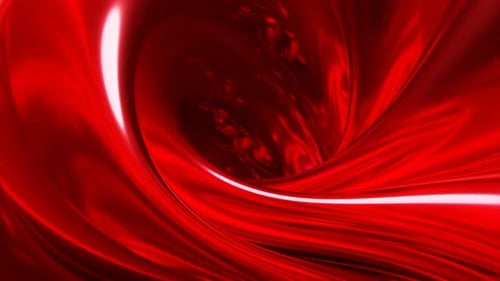 Dense colored liquid swirls in tunnel