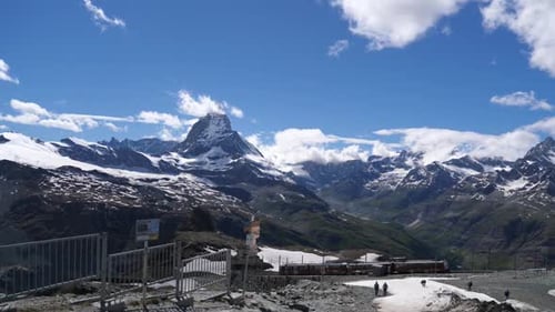 Bucket list location Matterhorn alps Switzerland train departing